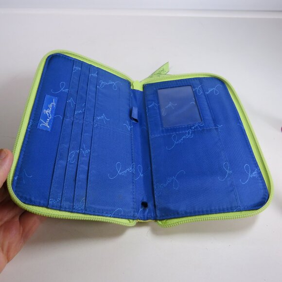 Vera Bradley Wallet & Checkbook Clutch pattern Citrus Elephants quilted cotton - Picture 5 of 12